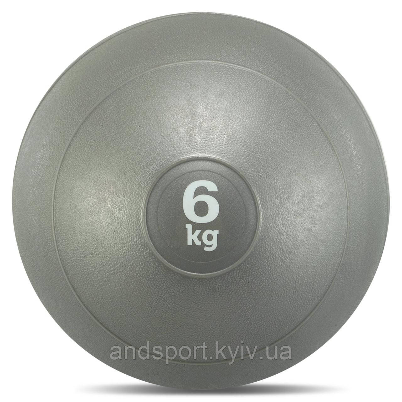 М'яч медичний слембол для кросфіту Record SLAM BALL FI-5165-6 6к сірий Код FI-5165-6
