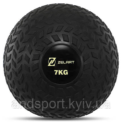 М'яч медичний слембол для кросфіту Record SLAM BALL FI-5729-7 7кг чорний Код FI-5729-7, фото 1