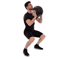 М'яч медичний слембол для кросфіту Zelart SLAM BALL FI-2672-30 30кг чорний Код FI-2672-30, фото 6