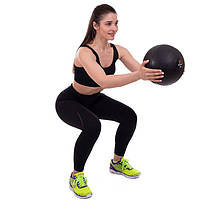 М'яч медичний слембол для кросфіту Zelart SLAM BALL FI-2672-4 4кг чорний Код FI-2672-4, фото 6