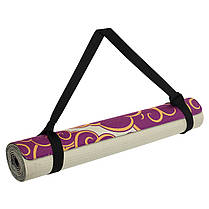 Килимок для йоги Джутовий (Yoga mat) Record FI-7157-7 розмір 183x61x0,3см принт Сакура Код FI-7157-7, фото 5