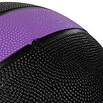 М'яч медичний медбол Zelart Medicine Ball FI-5122-5 5кг чорний-фіолетовий Код FI-5122-5, фото 5
