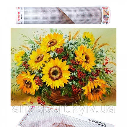 Набір алмазної мозаїки (вишивки) Cornix Art 40 x 30 см AY86, фото 1