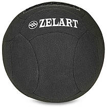 М'яч набивний для кросфіту волбол WALL BALL Zelart FI-7224-10 10кг чорний Код FI-7224-10, фото 5