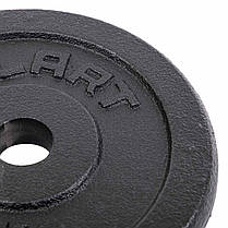 Млинці диски сталеві Zelart TA-7785-5 30мм 5кг чорний Код TA-7785-5, фото 3