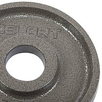 Млинці диски сталеві пофарбовані Zelart TA-7792-2_5 52мм 2,5 кг сірий Код TA-7792-2_5, фото 3