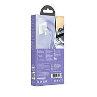 Кабель USB Hoco U132 Lightning 2.4A 1.2m (Блакитний)