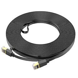 Кабель мережевий Ethernet Hoco US07 RJ-45 CAT6 Gigabit 20m (Чорний)