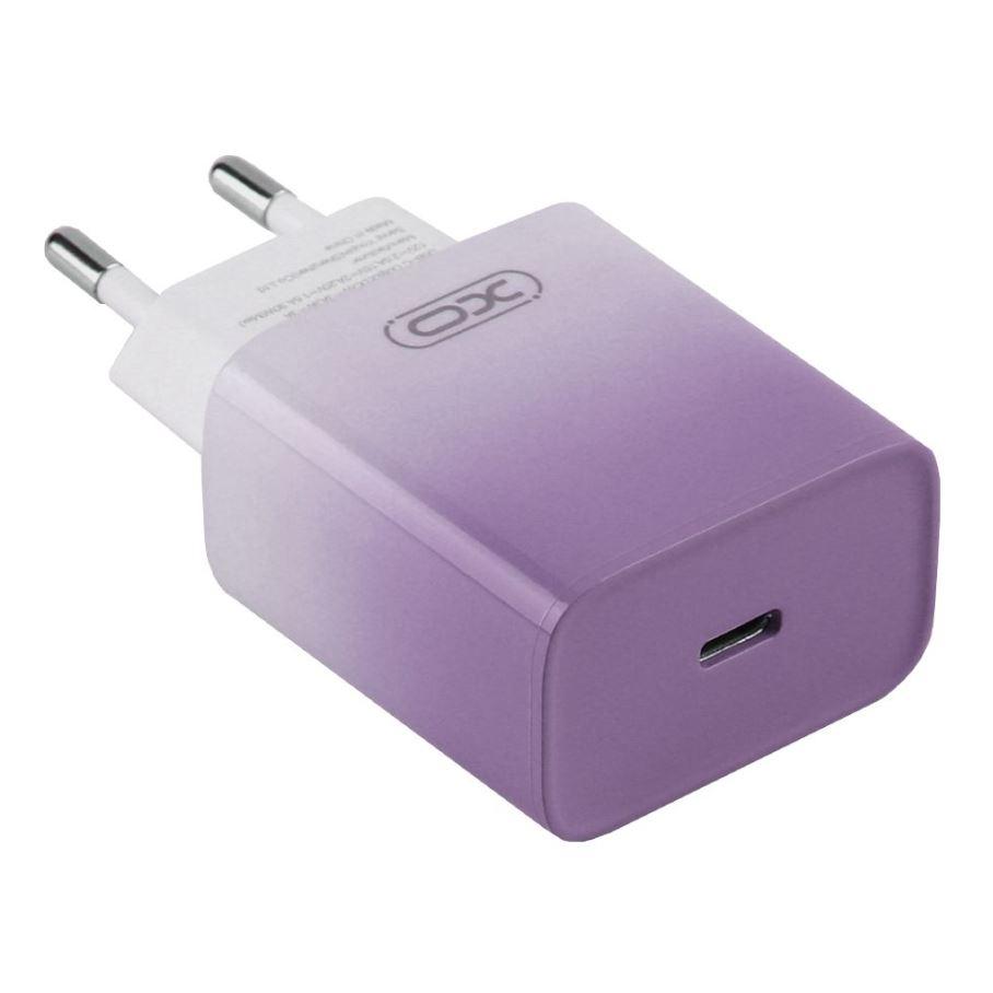 Мережевий Зарядний XO CE18 1Type-C PD/QC 30 W (Фіолетовий)
