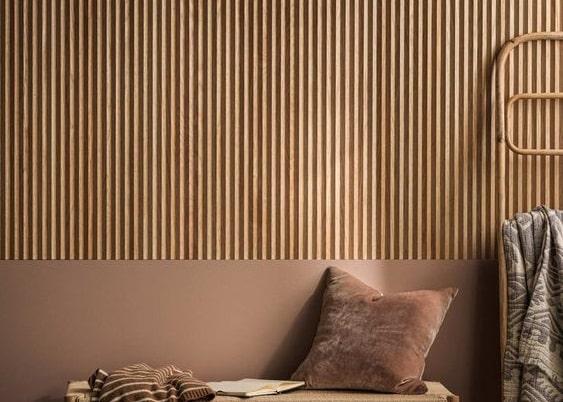 Пиляний шпон дуба червоного для настінних панелей