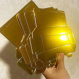 Коробка 15х5.5х3 см для подарунків золотий серпанок, фото 2