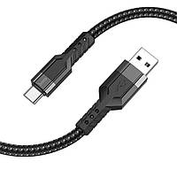 Кабель USB Hoco U110 Type-C 1.2m (Чорний)