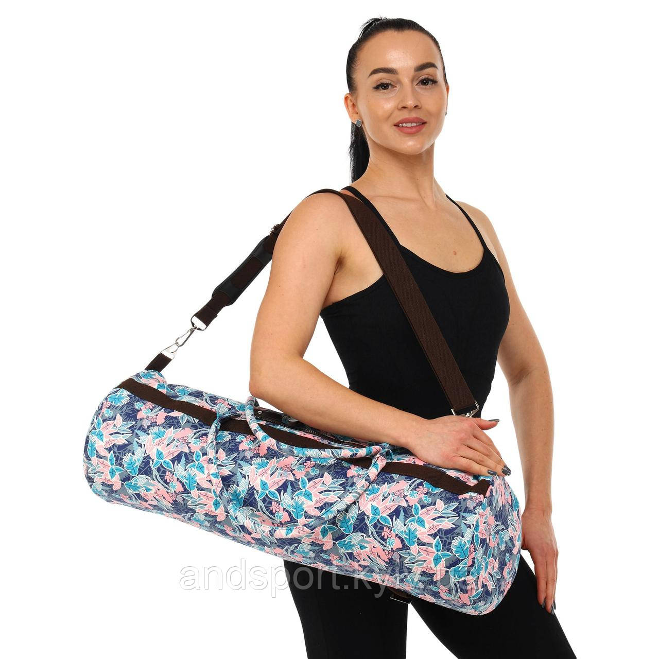 Сумка для йоги KINDFOLK Yoga bag SP-Sport FI-6969-5 рожевий-блакитний Код FI-6969-5