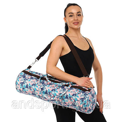Сумка для йоги KINDFOLK Yoga bag SP-Sport FI-6969-5 рожевий-блакитний Код FI-6969-5, фото 1