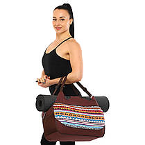 Сумка для йоги KINDFOLK Yoga bag SP-Sport FI-8366-1 помаранчевий-блакитний Код FI-8366-1, фото 3