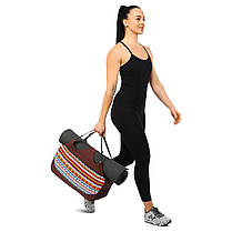 Сумка для йоги KINDFOLK Yoga bag SP-Sport FI-8366-1 помаранчевий-блакитний Код FI-8366-1, фото 5