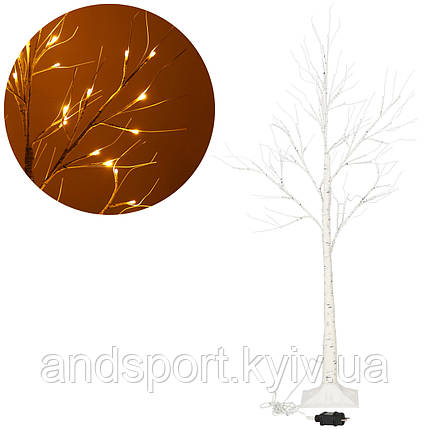 Світлодіодне дерево Springos 180 см 96 LED CL0952 Warm White, фото 1