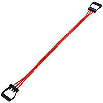 Еспандер трубчастий з ручками з дверним фіксатором SP-Sport Resistance Band 8021-30-170 30LB d-12мм l-170см, фото 4