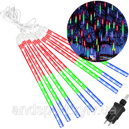 Гірлянда метеоритний дощ Springos 3 м 144 LED CL1216 Mix, фото 1