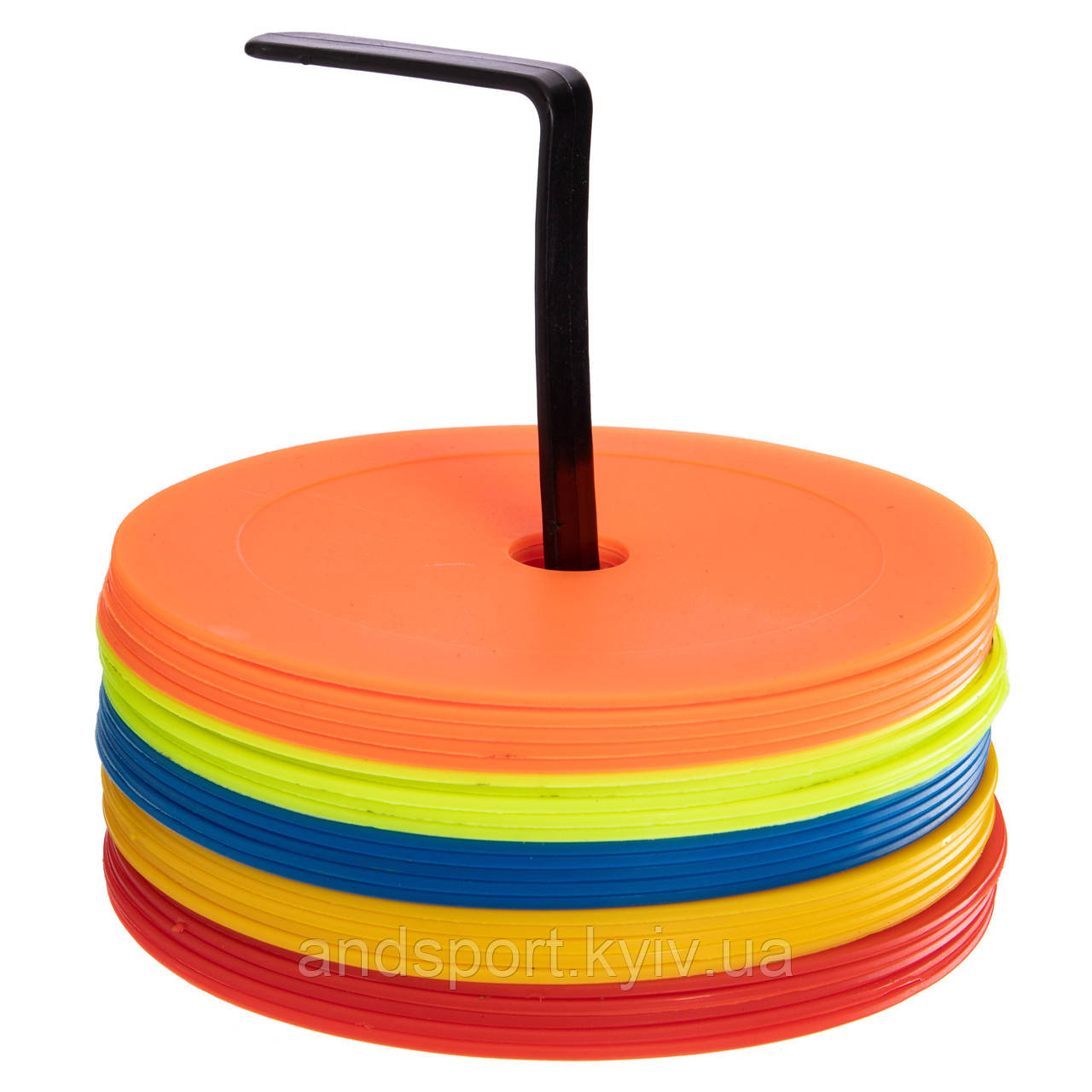 Набір плоских кіл-маркерів для розмітки SP-Sport FB-7098-25 25шт різнокольоровий Код FB-7098-25