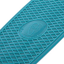 Пенні борд Penny Board круїзер пластиковий з колесами які світяться FISH SK-405-11 м’ятний-чорний-фіолетовий, фото 5