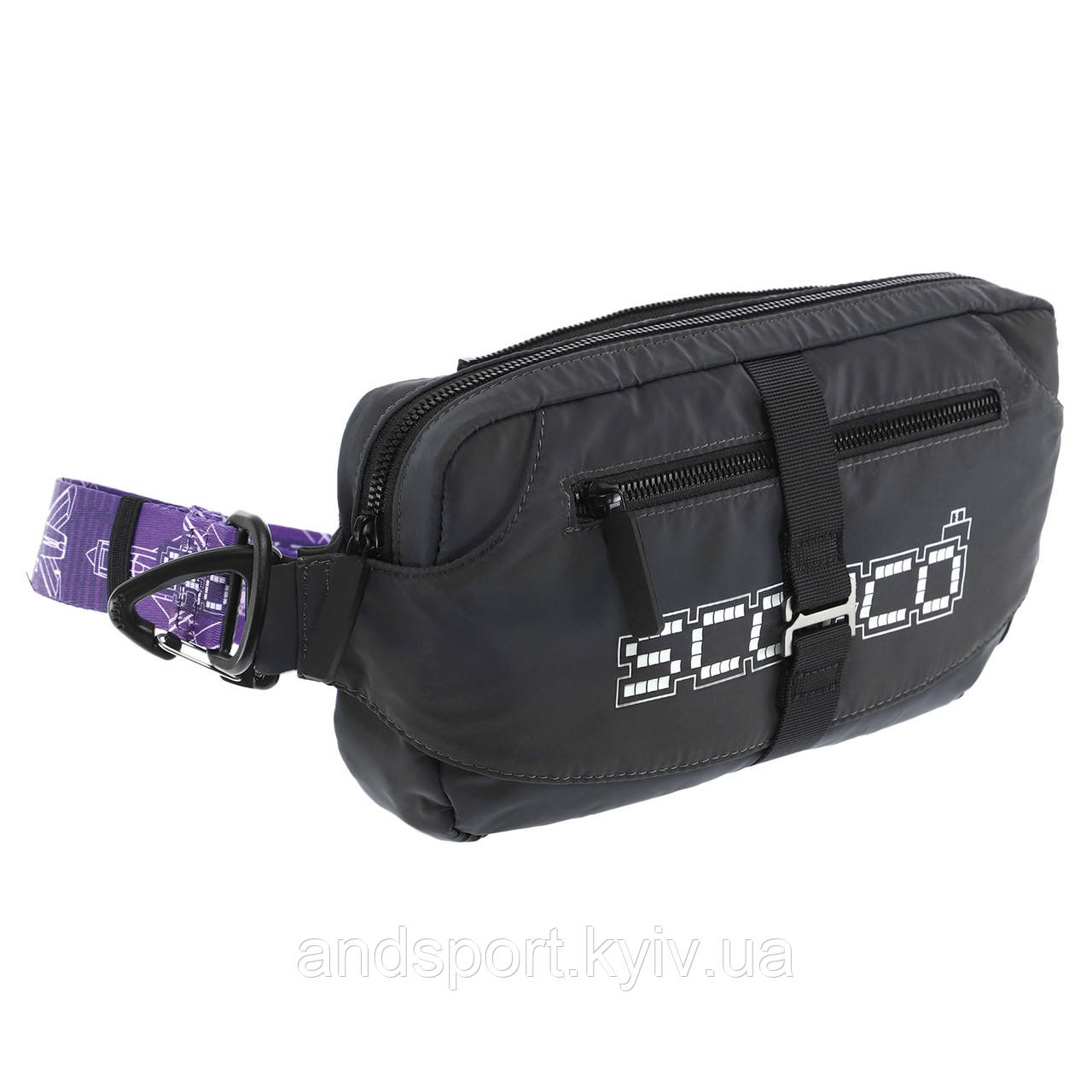 Сумка на пояс через плече бананка SCOYCO CBP-MB01 3л 26,5х16х5см сірий Код CBP-MB01