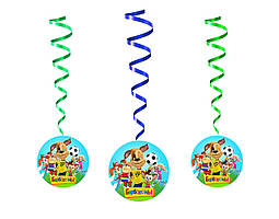 Гірлянди підвіски паперові "Барбос.кіни", 5 шт./набір