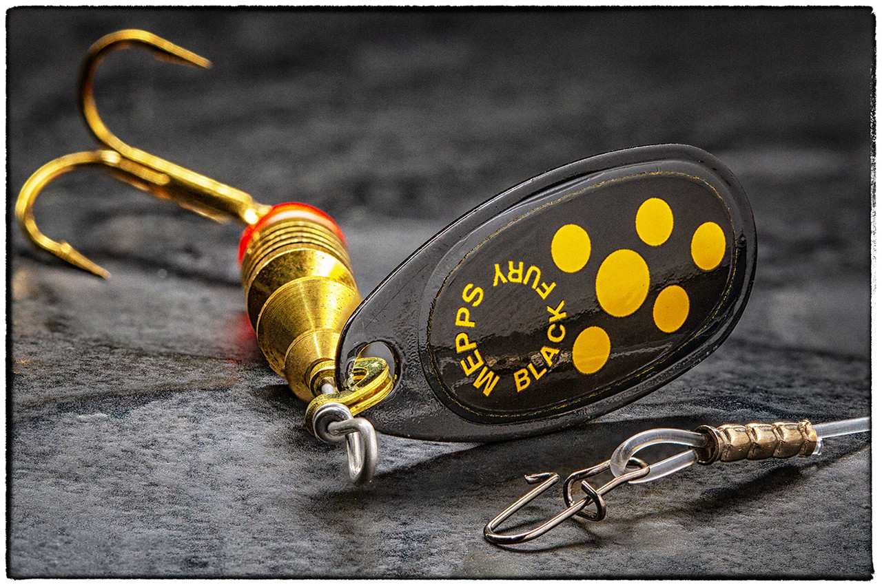 Блешня Mepps Black Fury №4 Black/Yellow, фото 1