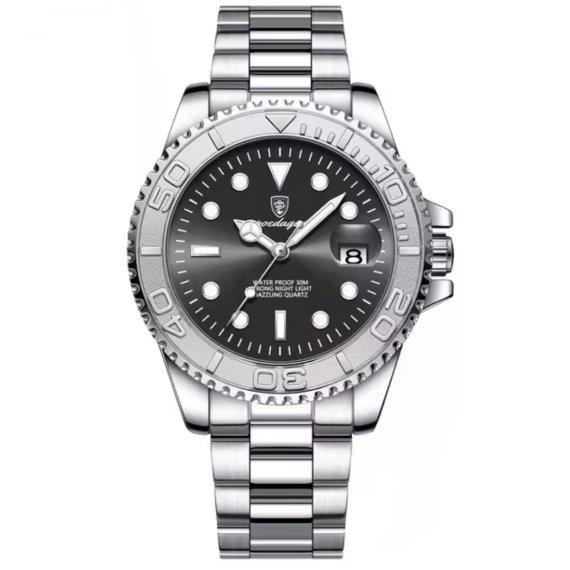 Чоловічий наручний годинник Poedagar Pilot (Сріблястий), фото 1