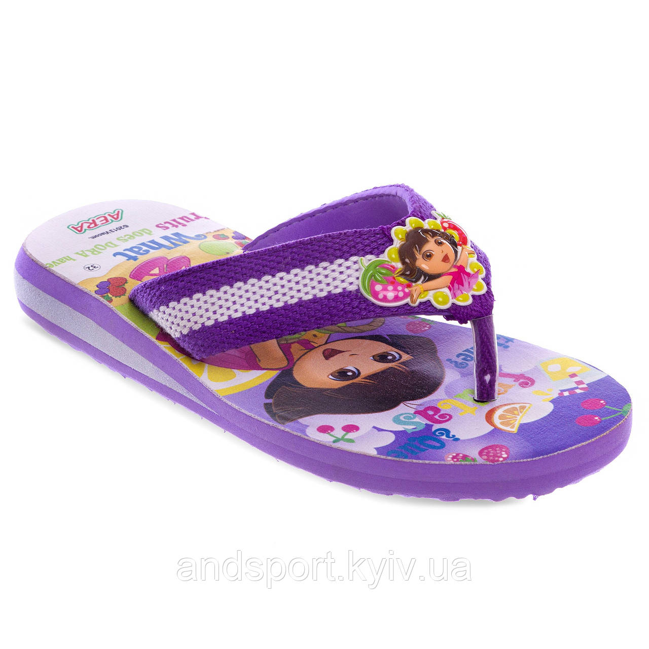 В'єтнамки дитячі для дівчаток KITO Dora DR-4605-D-V розмір 30-35 фіолетовий Код DR-4605-D-V