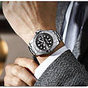 Чоловічий наручний кварцовий годинник Poedagar Pilot (Сріблястий), фото 6