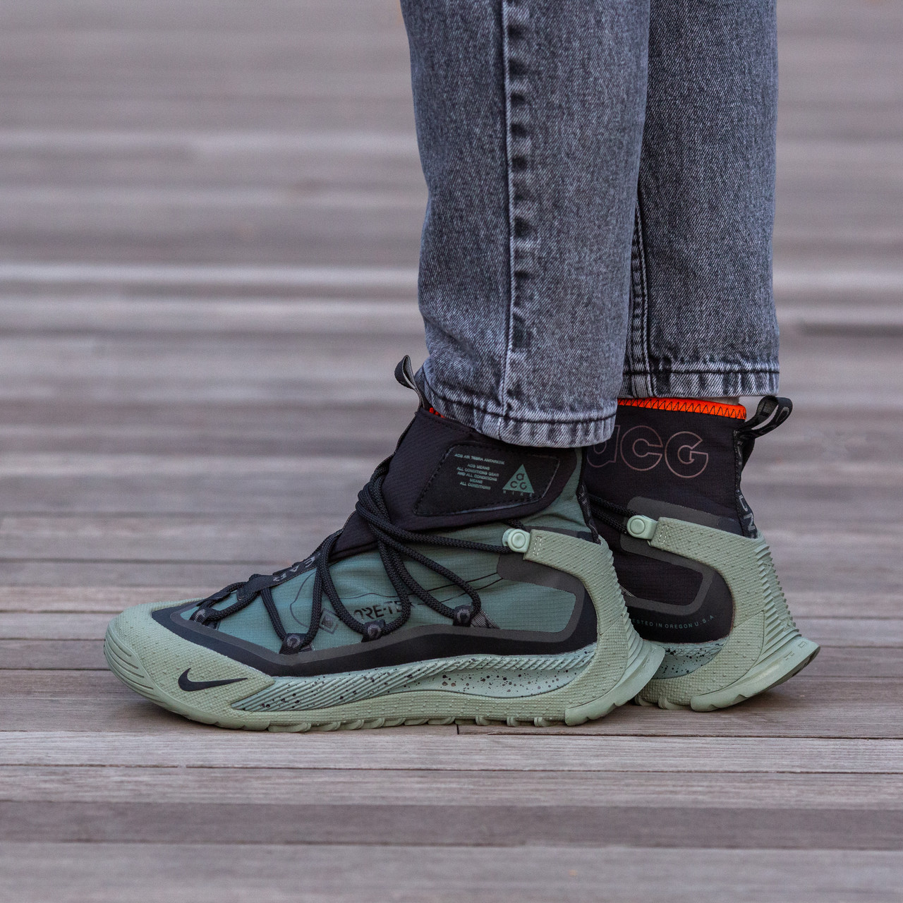 Зимові Чоловічі Кросівки Nike ACG Terra Antarktik GORE-TEX Khaki / Найк АСГ Терра Антарктик Гор Текс Хакі