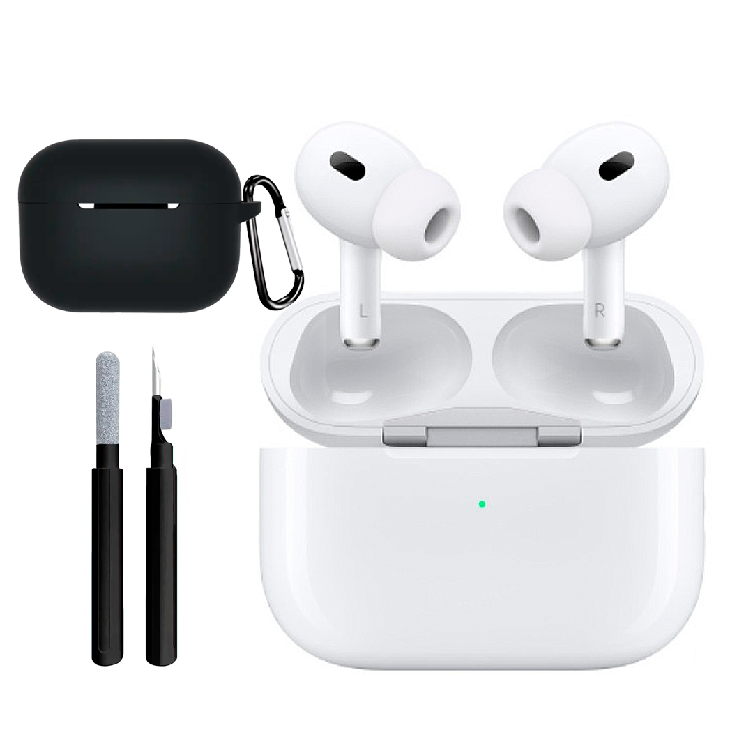 Навушники бездротові AirPods Pro 2 з Шумозаглушенням + клінер для чищення навушників + захисний чохол