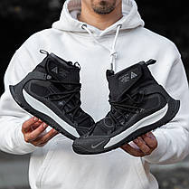 Зимові Чоловічі Кросівки Nike ACG Terra Antarktik GORE-TEX Black / Найк АСГ Терра Антарктик Чорні з Білим, фото 3