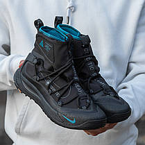 Зимові Чоловічі Кросівки Nike ACG Terra Antarktik GORE-TEX / Найк АСГ Терра Антарктик Гор Текс Чорні з Синім, фото 3