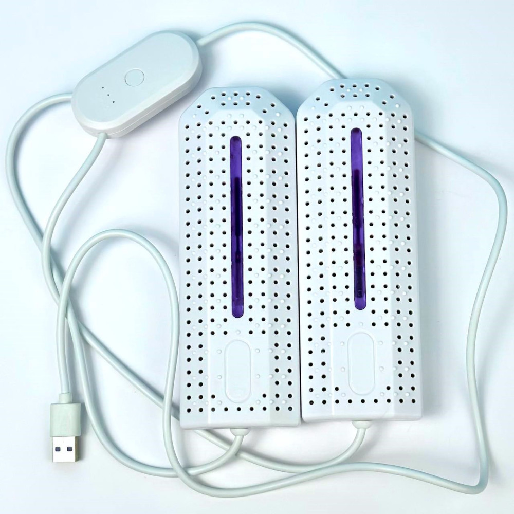 Сушарка для взуття ультрафіолетова з таймером Shoes Dryer USB White