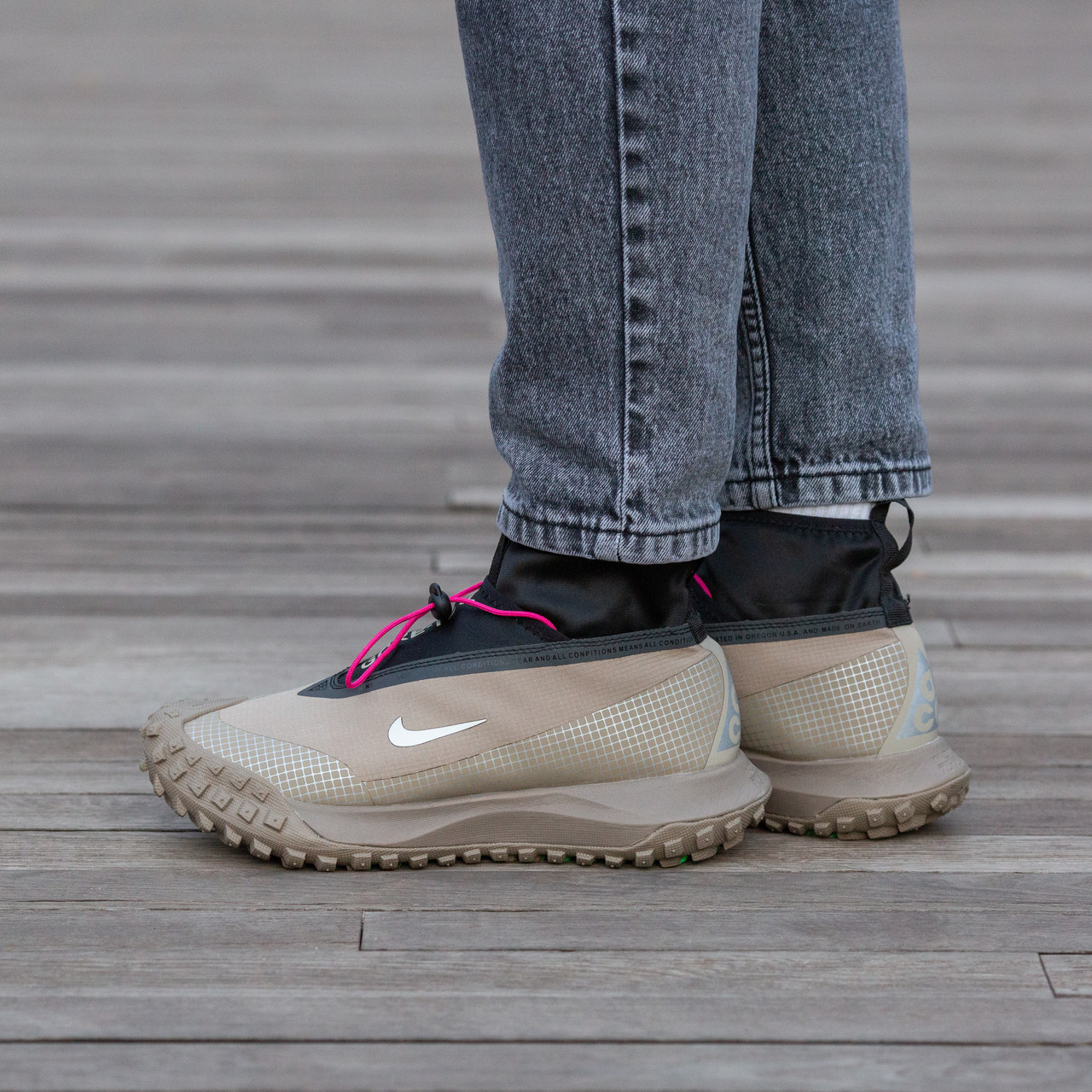 Зимові Чоловічі Кросівки Nike ACG Mountain Fly Gore-Tex Beige / Найк АСГ Маунтін Флай Гор Текс Бежеві