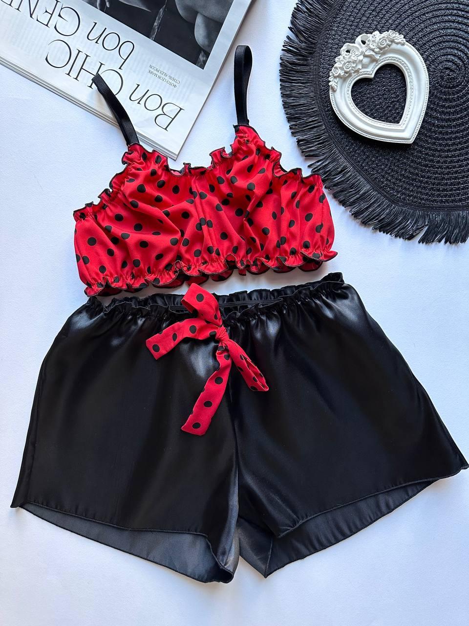 Комплект для дому та сну, піжама топ і шорти