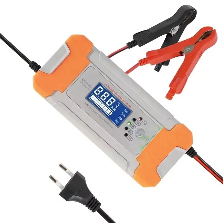 Розумний зарядний пристрій для акумуляторів 12/24V 8А з LCD дисплеєм