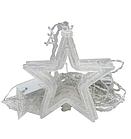 Гірлянда світлодіодна штора з великими та маленькими зірками 4 метри* 0.8 метра білий із різними режимами від, фото 5