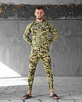 Комплект термобілизни Мультикам мікродавінг на флісі для військових холодної погоди тактичний одяг EK-77