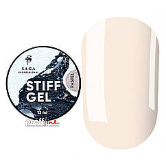 Гель-желе для нарощування нігтів Saga Professional Stiff Gel Pastel холодний бежевий, 13 мл