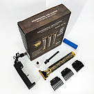 Стильна машинка для стрижки WS-T88, Професійна машинка для стрижки з насадками, Тример бездротовий VW-11, фото 6