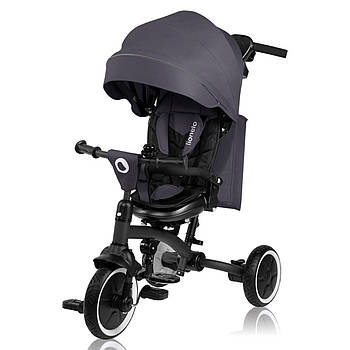 Велосипед триколісний дитячий з батьківською ручкою Lionelo Tris Plus Grey Stone Сірий