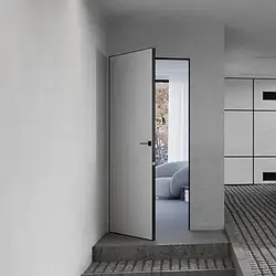 Двері прихованого монтажу Wakewood Evolushion INSIDE з AL чорним торцем (внутрішнього відкривання)