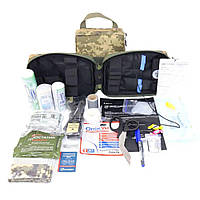 Тактическая аптечка Пиксель медицинская для оказания помощи в критических ситуациях компактная водооттал DR-11