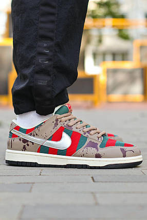 Чоловічі Кросівки Nike SB Dunk Freddy Krueger Low Multicolor / Найк СБ Данк Фредді Крюгер Низькі Різнокольорові, фото 1