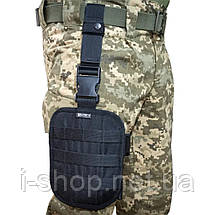 Платформа на стегно кордура Kirasa чорна (Арт.KI286), фото 4