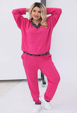 Стильний жіночий костюм, тканина "Трикотаж" 54, 58, 60, 62, 64 розмір 54, фото 1