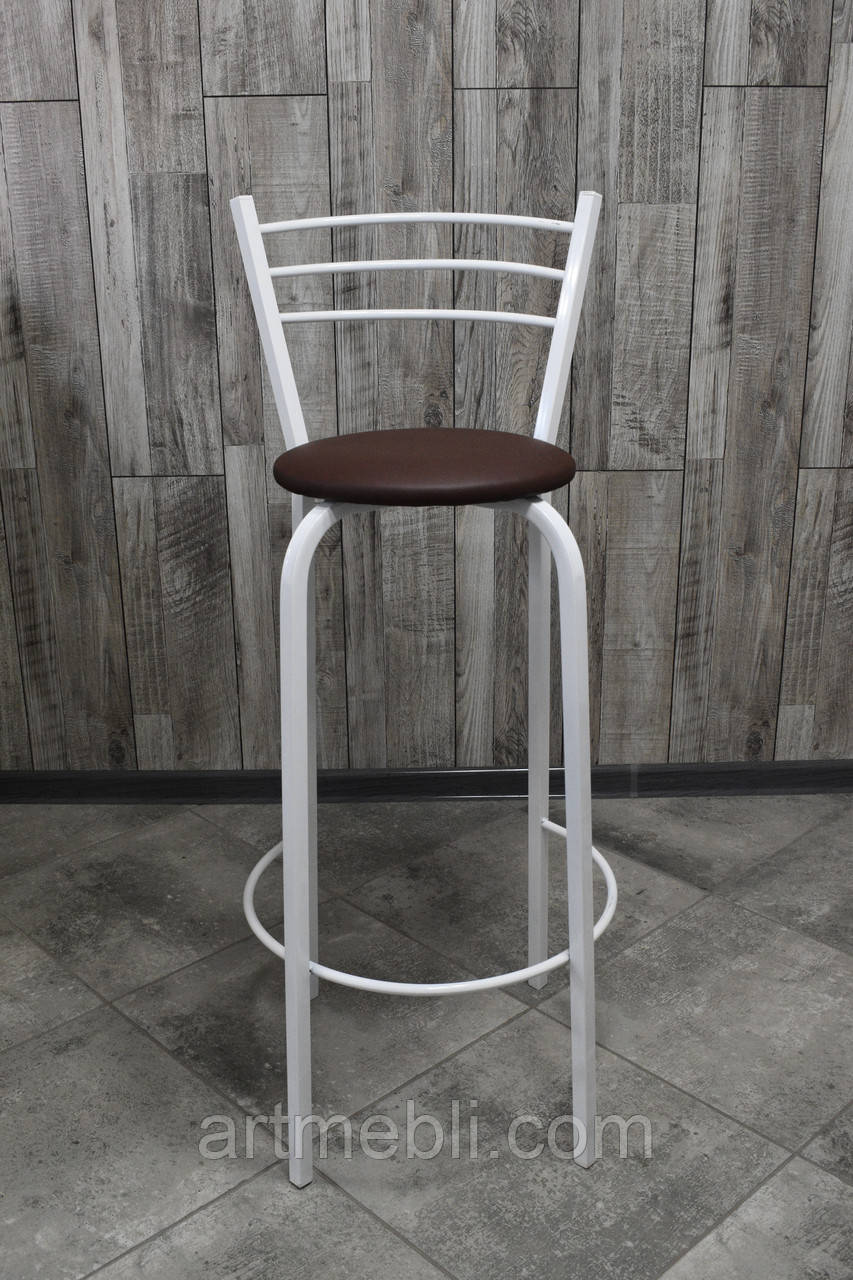 Стілець барний, для барної стійки, для кафе, високий стілець, металевий барний стілець, стілець для бара, фото 1